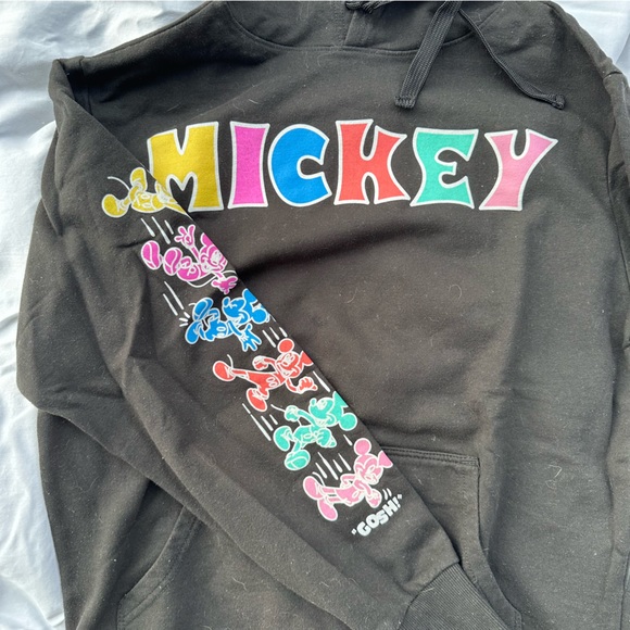 Disney Mickey Mouse x NEFF black hooded pullover sweatshirt - Picture 5 of 11